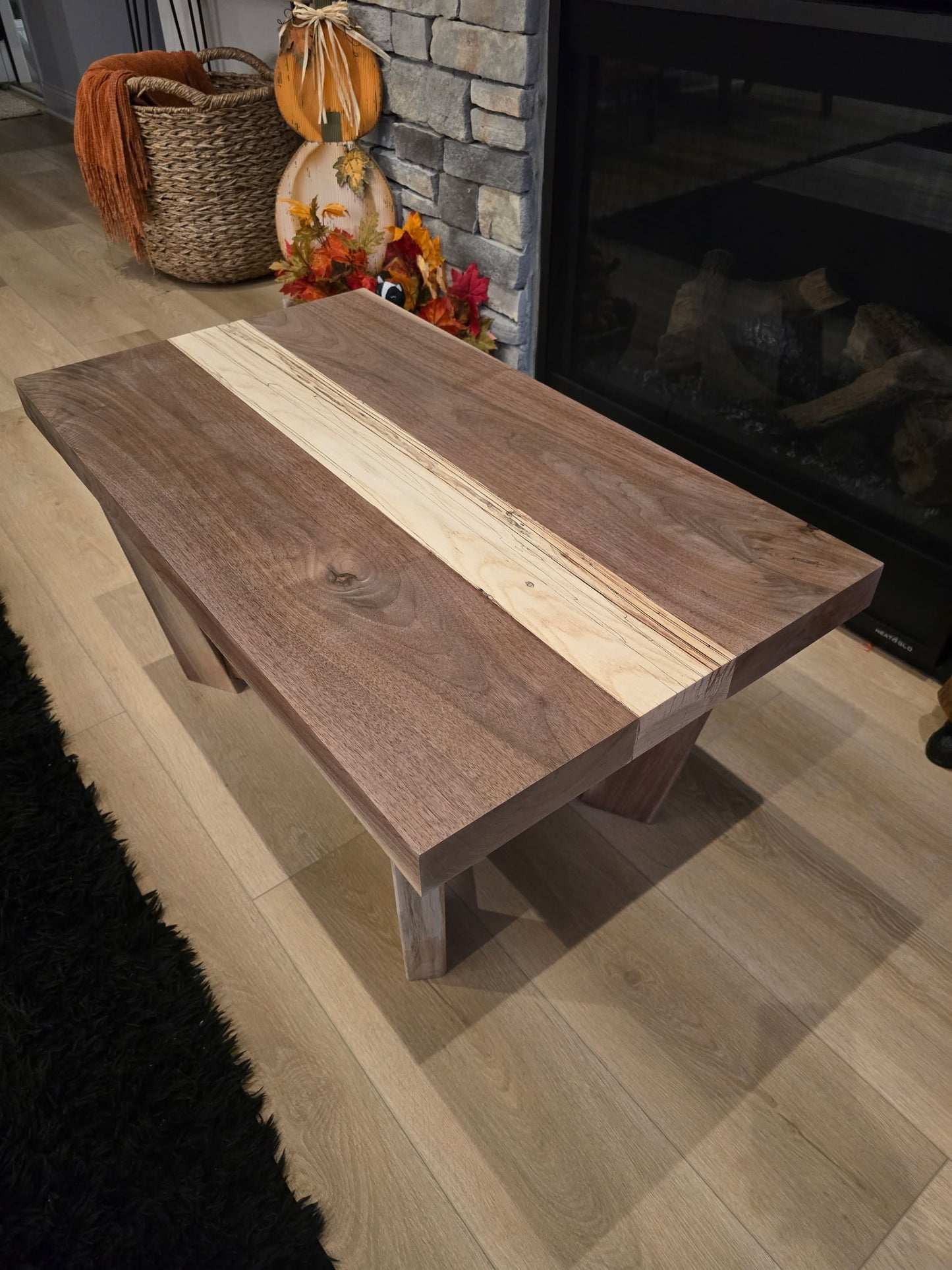 Walnut coffee table